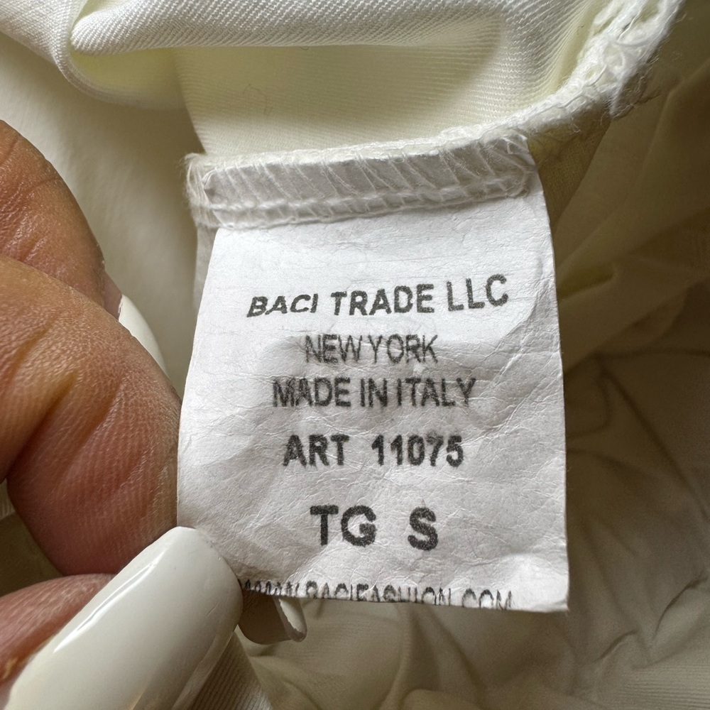 Baci White Jogger Pants made in Paris - Picture 10 of 13